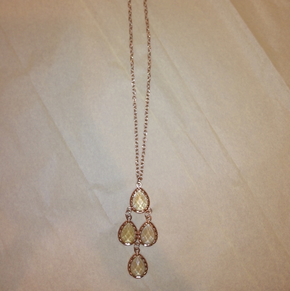 Yellow Gold Necklace, Purple Gold Necklace - Picture 3 of 6